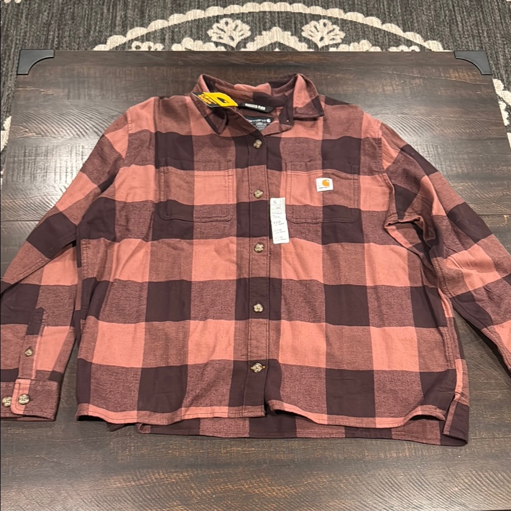 Womens Carhartt flannel button down
